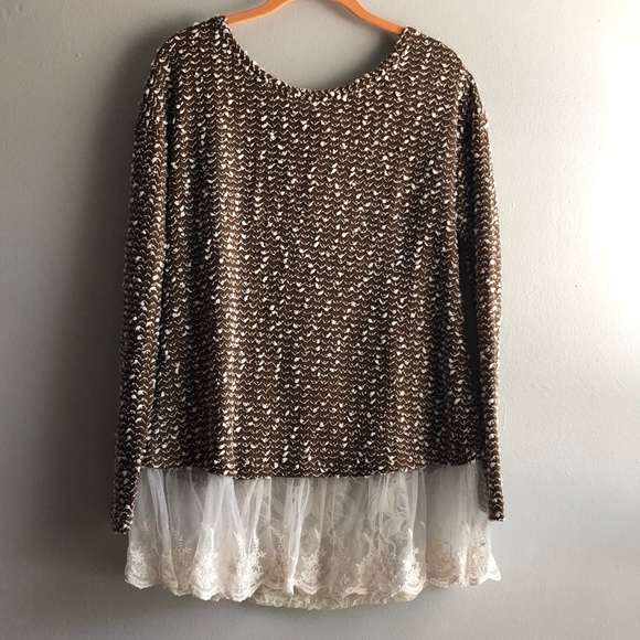 Lace Layering Vest with Chiffon by A/'reve